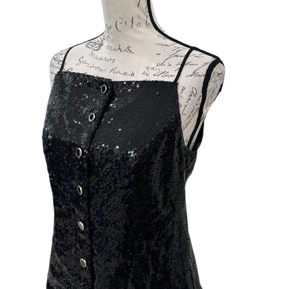 NWT Anthropologie Sunday in Brooklyn Square-Neck Sequin Tank - Picture 9 of 9